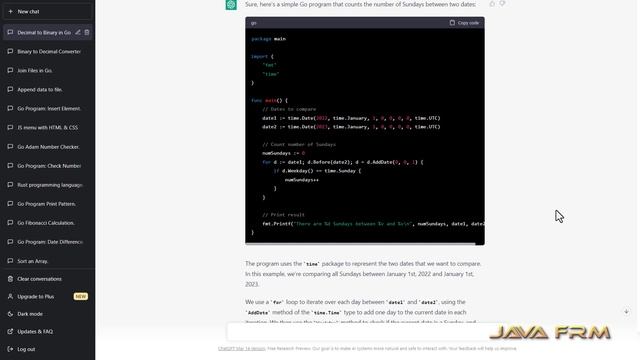 How to calculate sundays between two dates in Golang 1.20 смотреть онлайн