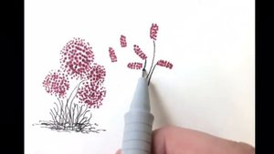 РИСУЕМ ЦВЕТЫ | рисование для начинающих, рисование ручкой.