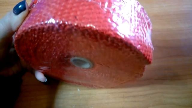 Термолента для выхлопной системы 2mm*50mm*10m стекловолокно, красная RS-65940 смотреть онлайн