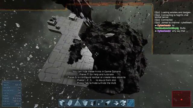 Space Engineers - How to ram your Space Ship into another. [HD] Live