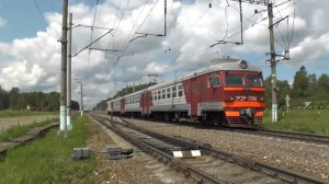 Электропоезд ЭР2Р-7088 платформа Батюшково