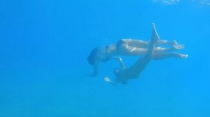 Умиротворение (432гц) Красивые девушки плавают в воде. Желание девушек =) (33)