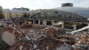 Снос здания рынка / Demolition of the market building