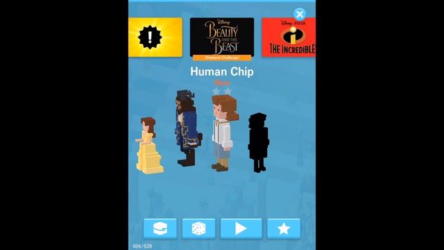 Disney Crossy Road Weekend Challenge Beauty and the Beast (Ballroom Beast, Human Chip) смотреть онлайн