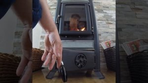 Nordica fulvia petra lighting up wood stove