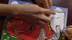 Аппликация Тачки! Молния Маквин Видео для детей Поделки Машинки! Детский Vlog - Danya Boy!