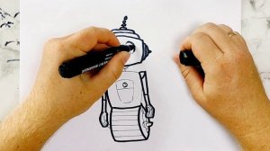 How to draw a robot / Как нарисовать робота