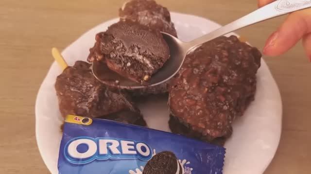 Мороженое эскимо OREO - рецепт без сливок, сгущенки и миксера