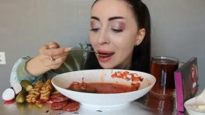 НОВЫЙ МУКБАНГ ? БОРЩ Ayka Emilly