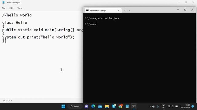 hello world printing in java смотреть онлайн