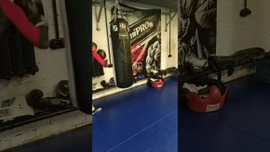 Работа на боксерском мешке. Тренировка профи.