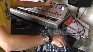 Korg EMX-1 meet Korg Radias MMT comparison