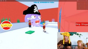 МОРСКОЙ МОНСТР ОСЬМИНОГ Напал на нас в ROBLOX! Убегаем  от Него с Миланой Летсплей от FFGTV