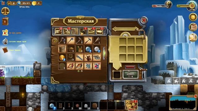 Craft The World: Новое прохождение - Снежный мир #1