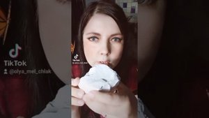 Asmr chalk mukbang Мел Рыжик