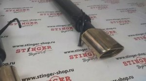 Глушитель ВАЗ 2114 Stinger Sport раздвоенный c yfcflrfvb