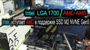 Intel LGA 1700 уступает AMD AM5 в поддержке SSD M2 nvme Gen5. MSI Z790 Tomahawk Max. 192Gb DDR5.