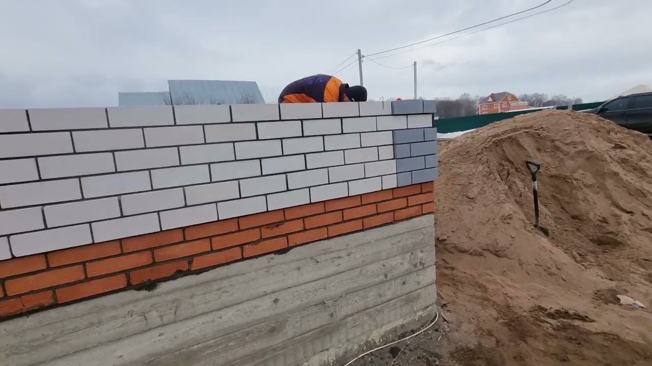 Строим дом из силиката в затоне