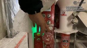 Работа штукатурной станции POWERMIX ALFA 380B. Нанесение гипсовой смеси. Подключение и управление.