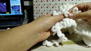 Капор из пуффи файн