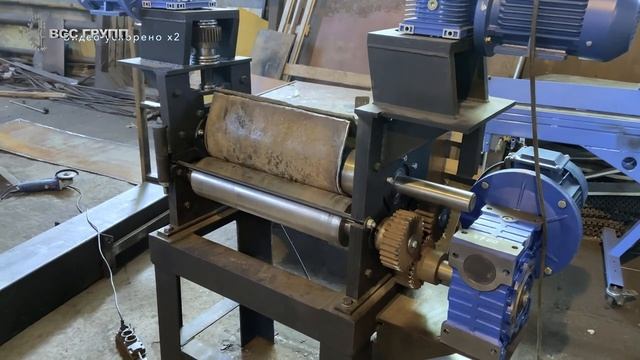 Вальцовочный станок RME-550x10. Прокат листа толщиной 10мм