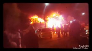 г.Ош 03.08.2017 ночью горит дом