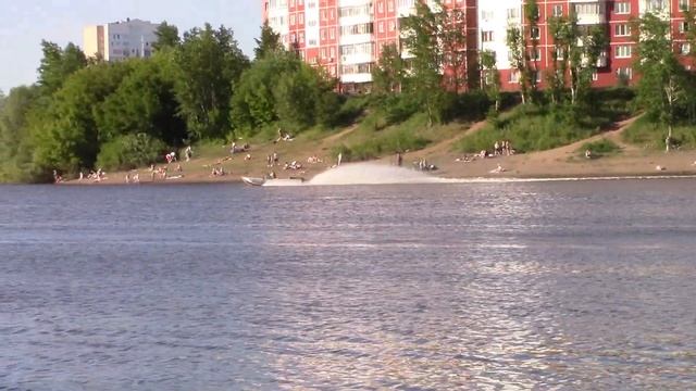 Болотоход- лодка. Russian metal shark №2. р.Мулянка. смотреть онлайн