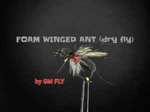 Крылатый Муравей из пенки Foam Winged Ant Как связать от GM FLY