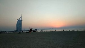Dubai. Jumeirah Public Beach. Sunset