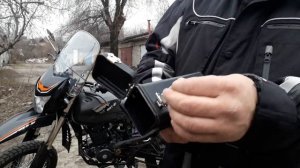 Китайский мотоцыкол SHINERAY XY250GV-6C доработка бардачка для ключей.