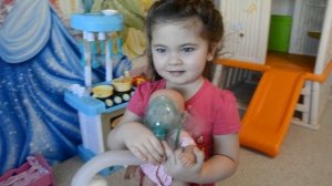 ✿Арина делает ИНГАЛЯЦИЮ Кукле Беби Борн.Беби Борн ЗАБОЛЕЛА.