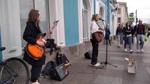 УЛИЧНЫЕ МУЗЫКАНТЫ ПИТЕРА,05.09.23.Аня из Питера