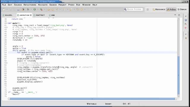 pygame rotation differences смотреть онлайн