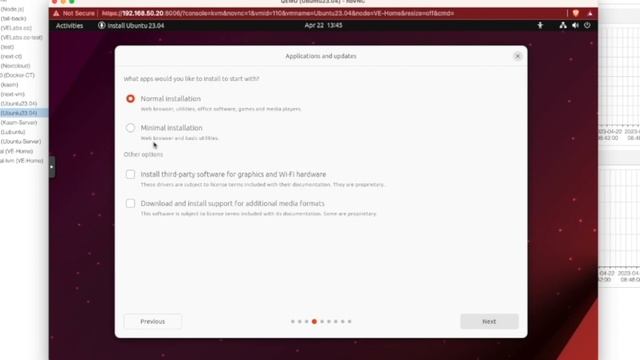 Ubuntu 23.04 Install on Proxmox смотреть онлайн