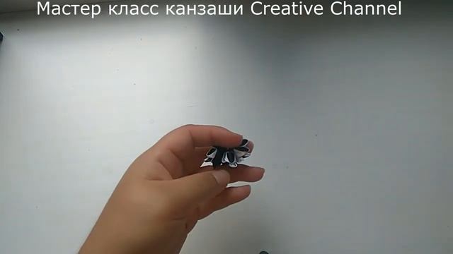 Заколки клик-клак с цветами канзаши.