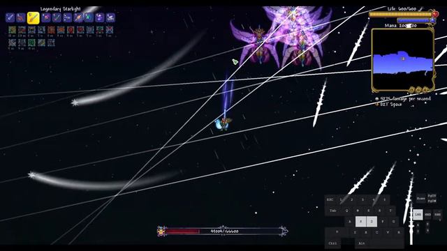 [Terraria 1.4.4.9] Using Starlight on Master/For the Worthy daytime EoL смотреть онлайн