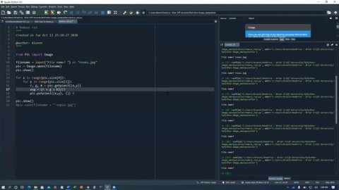 Python images: color negatives, converting color to sepia