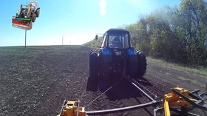 "Сев ячменя " Мтз-1221+Скп-2.1