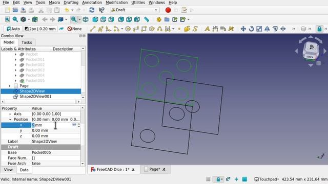 FreeCAD 3D to 2D Export in DXF for Laser Cut or CNC. Learn the basics for Beginners
