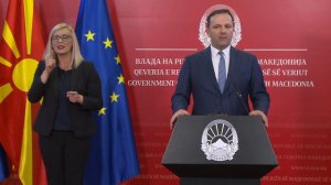 Прес-конференција на претседателот на Владата на РСМ Оливер Спасовски