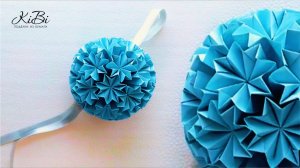 Кусудама шар Декор украшение на праздник | Поделки из бумаги своими руками | DIY