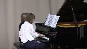 В. А. Моцарт Соната Ре мажор для фортепиано в 4 руки 1 часть