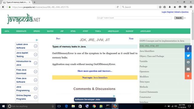 Types of memory leaks in Java.
| javapedia.net смотреть онлайн