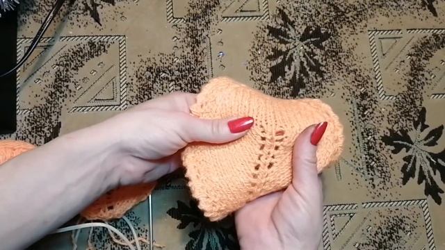 Подставка под горячее Листочек /Вязание спицами. смотреть онлайн