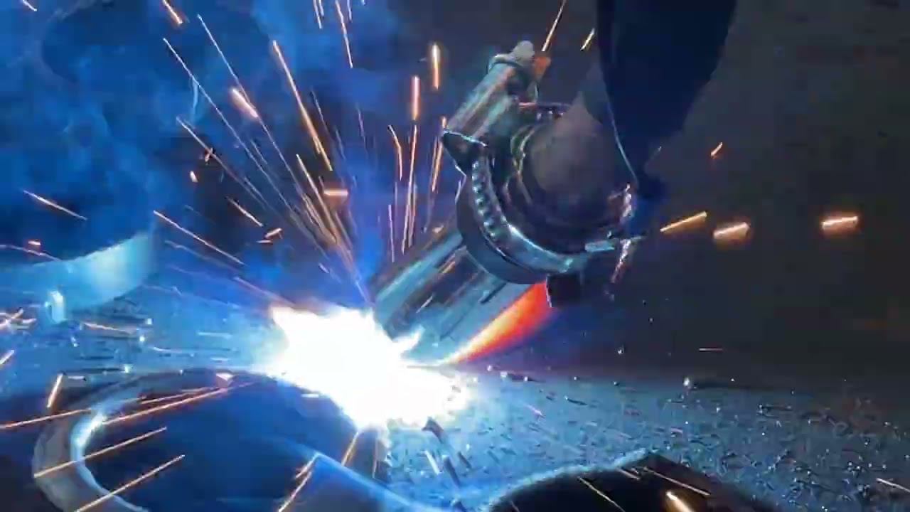 Тангенциальная сварка на сварочном роботе Galich Weld Master