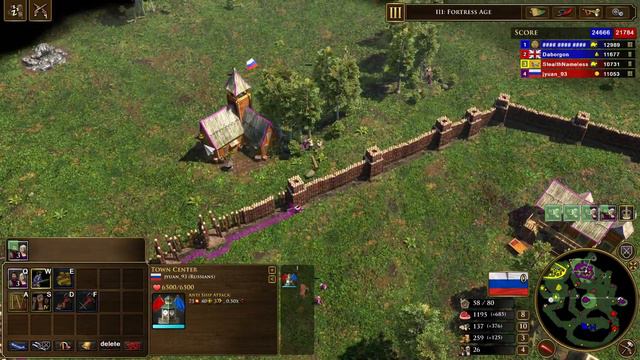 Age of Empires 3 Definitive Edition: 2V2 Online Russia Gameplay [No Commentary] смотреть онлайн
