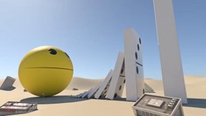 Pacman vs Godzilla  - Domino effect