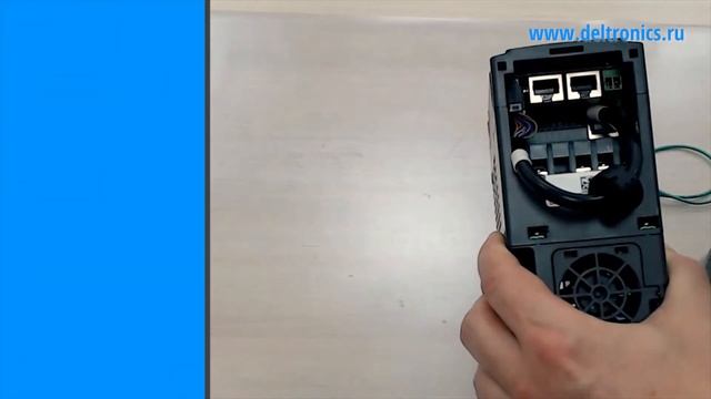 Установка коммуникационной платы в ПЧ серии MS300. смотреть онлайн