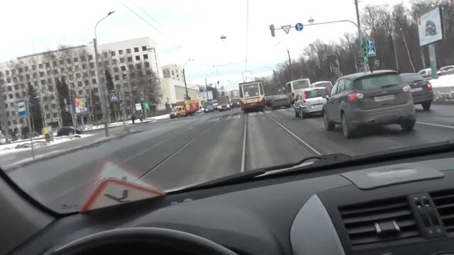 Трамвайные пути разворот и поворот.