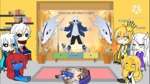 Undertale reacts to Sans fight genocide package